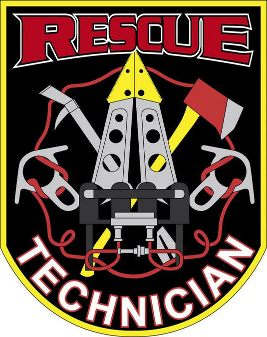 Firefighter Vinyl Decal Sticker - Red '4 Fire Department' Logo For Car Window, 4 Inch