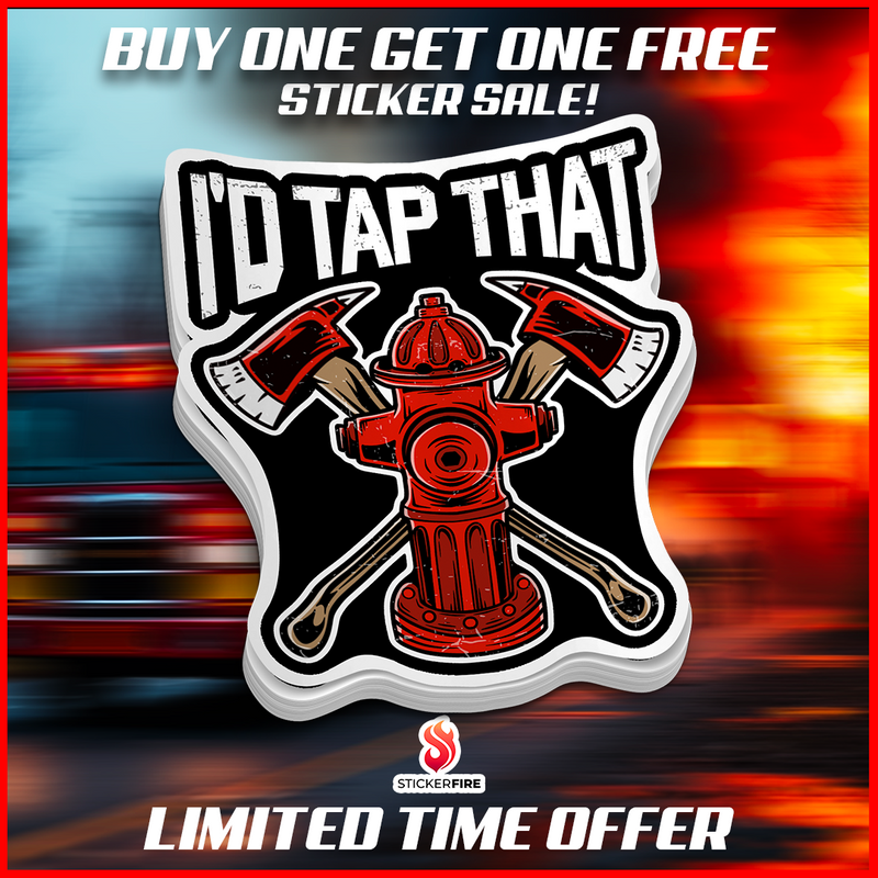 Load image into Gallery viewer, I'd Tap That Fire Hydrant v2 Sticker

