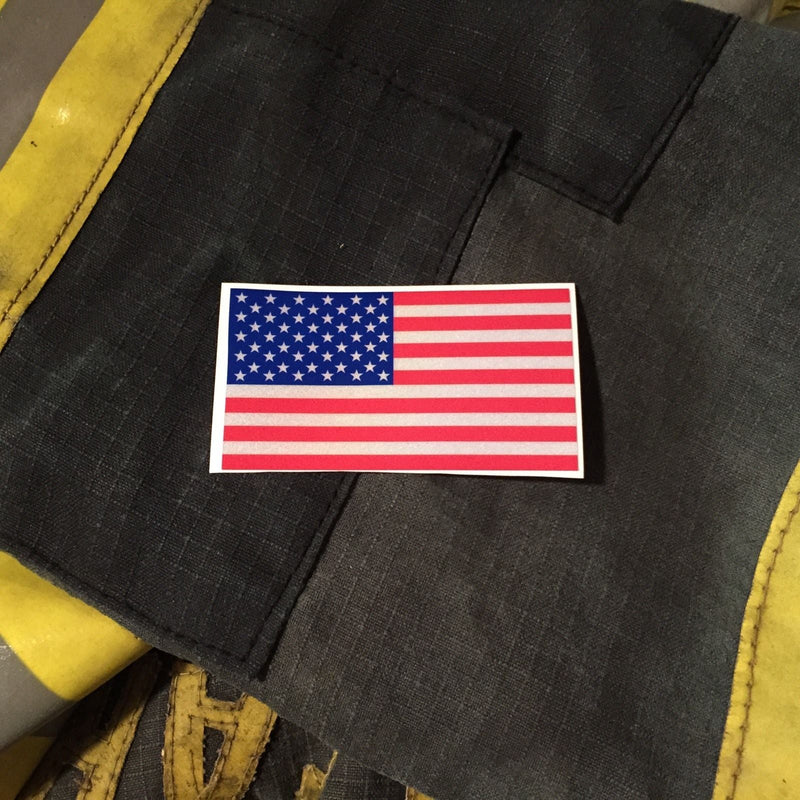Load image into Gallery viewer, AMERICAN FLAG REFLECTIVE HELMET DECAL

