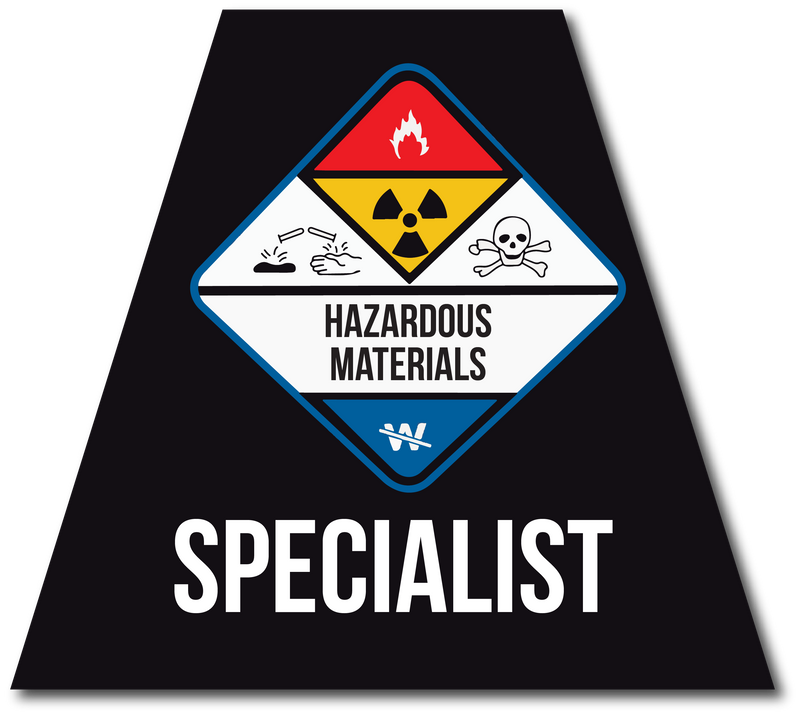 Load image into Gallery viewer, HAZMAT SPECIALIST REFLECTIVE HELMET (TET) TETRAHEDRON
