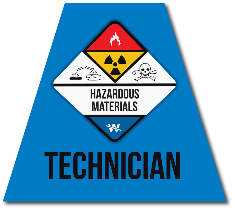 Load image into Gallery viewer, HAZMAT TECHNICIAN REFLECTIVE HELMET (TET) TETRAHEDRON
