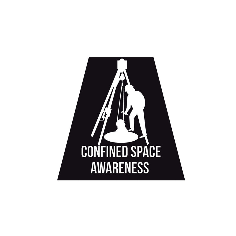 Load image into Gallery viewer, CONFINED SPACE AWARENESS REFLECTIVE HELMET (TET) TETRAHEDRON
