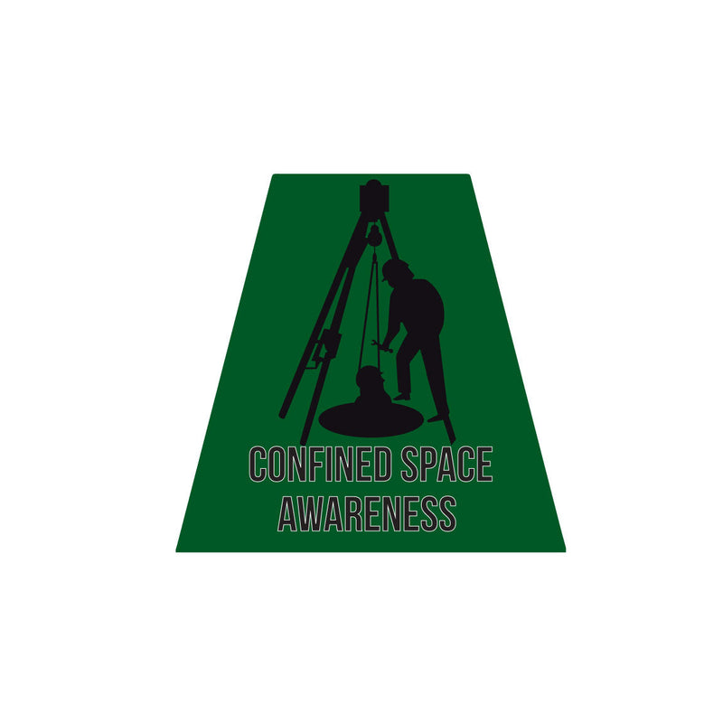 Load image into Gallery viewer, CONFINED SPACE AWARENESS REFLECTIVE HELMET (TET) TETRAHEDRON
