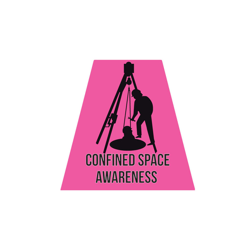 Load image into Gallery viewer, CONFINED SPACE AWARENESS REFLECTIVE HELMET (TET) TETRAHEDRON
