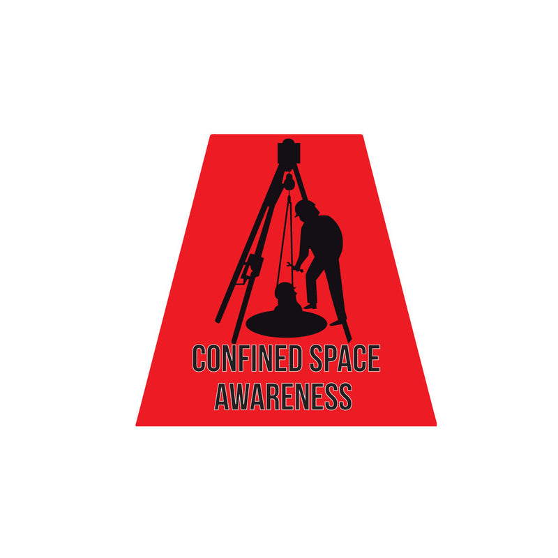 Load image into Gallery viewer, CONFINED SPACE AWARENESS REFLECTIVE HELMET (TET) TETRAHEDRON
