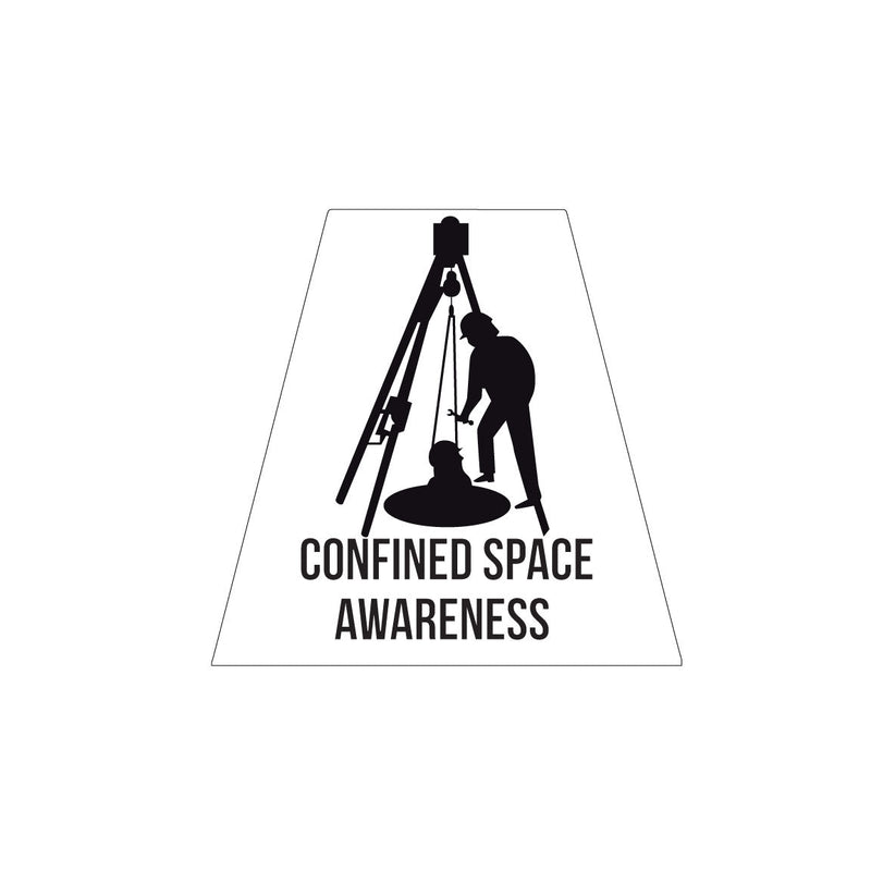 Load image into Gallery viewer, CONFINED SPACE AWARENESS REFLECTIVE HELMET (TET) TETRAHEDRON
