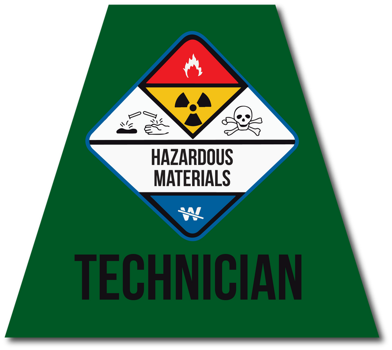 Load image into Gallery viewer, HAZMAT TECHNICIAN REFLECTIVE HELMET (TET) TETRAHEDRON
