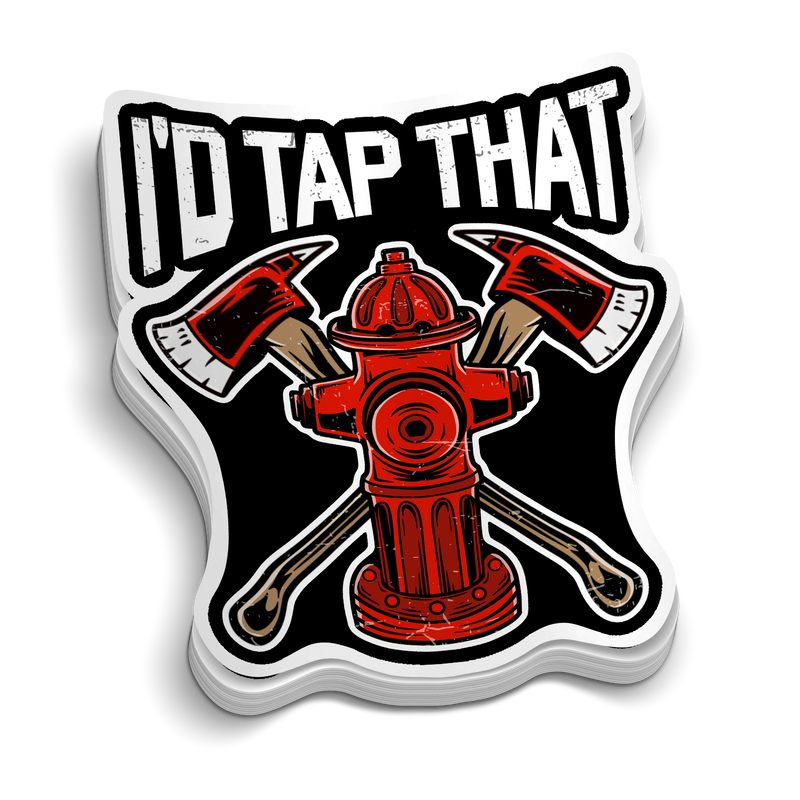 Load image into Gallery viewer, I'd Tap That Fire Hydrant v2 Sticker
