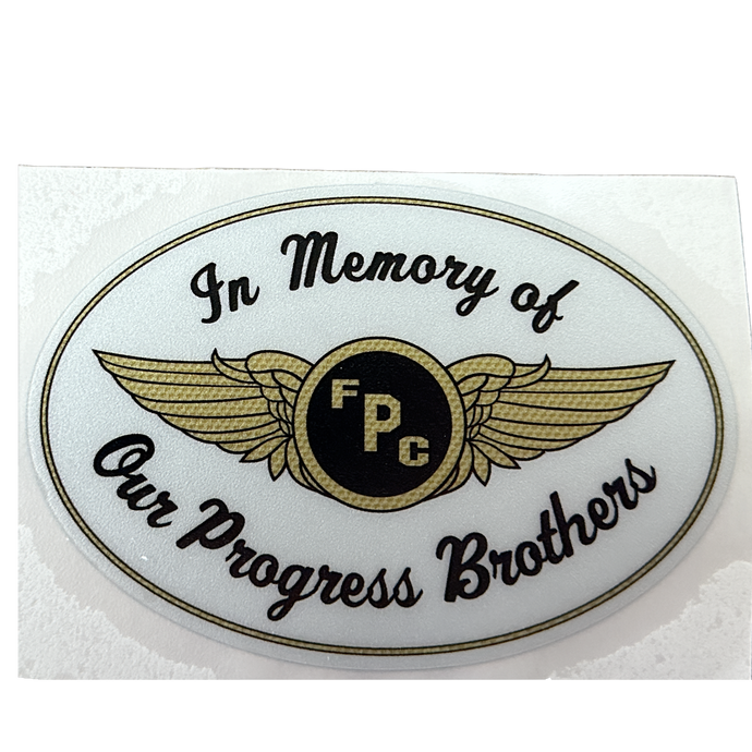 Progress Memory Window Sticker White