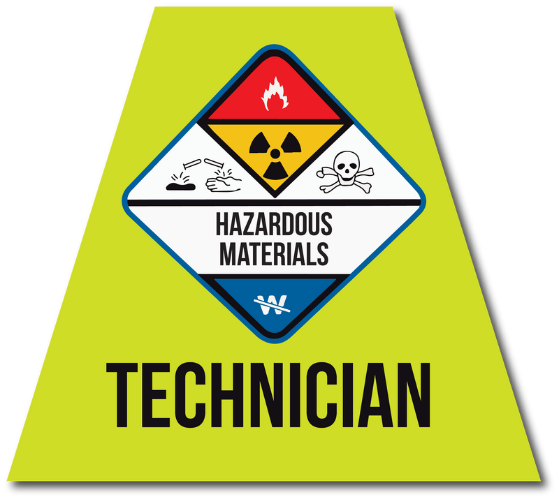 Load image into Gallery viewer, HAZMAT TECHNICIAN REFLECTIVE HELMET (TET) TETRAHEDRON
