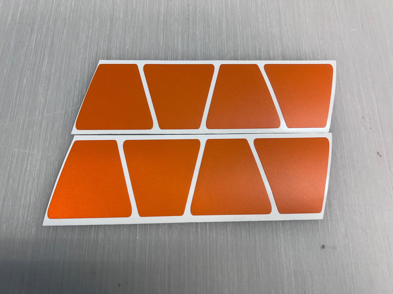 Load image into Gallery viewer, MATTE ORANGE REFLECTIVE HELMET (TET) TETRAHEDRON 8 PACK
