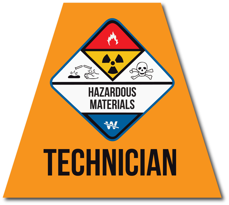 Load image into Gallery viewer, HAZMAT TECHNICIAN REFLECTIVE HELMET (TET) TETRAHEDRON
