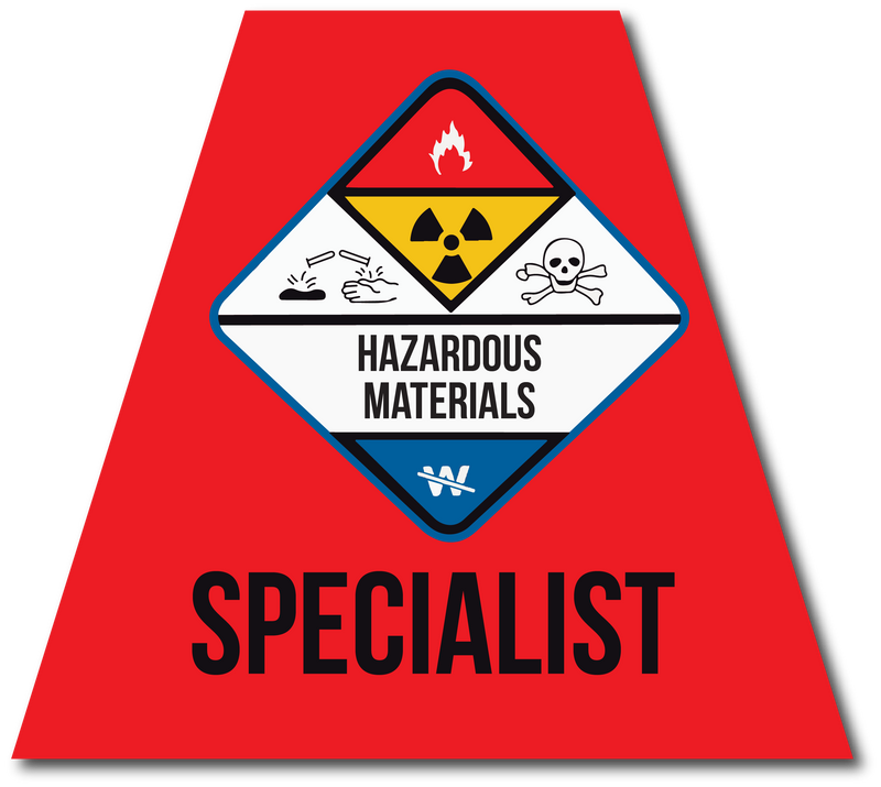 Load image into Gallery viewer, HAZMAT SPECIALIST REFLECTIVE HELMET (TET) TETRAHEDRON
