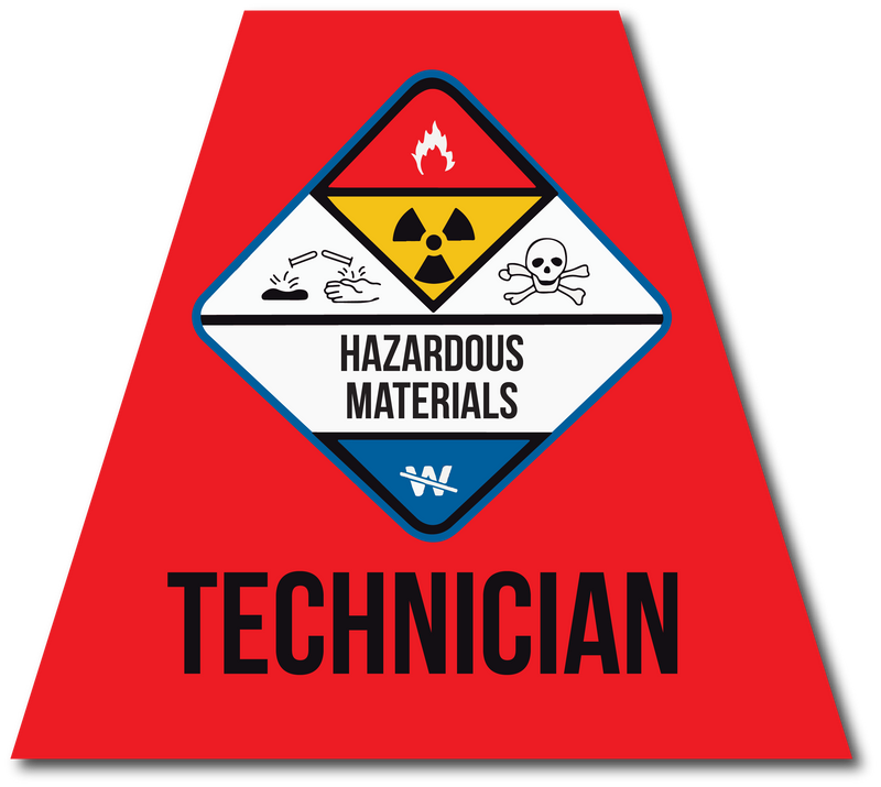 Load image into Gallery viewer, HAZMAT TECHNICIAN REFLECTIVE HELMET (TET) TETRAHEDRON
