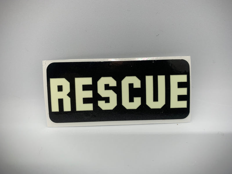 Load image into Gallery viewer, RESCUE REFLECTIVE GLOW IN THE DARK HELMET DECAL

