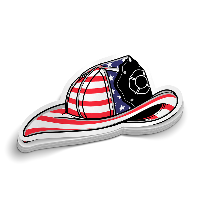 Load image into Gallery viewer, Red White Blue Helmet Sticker
