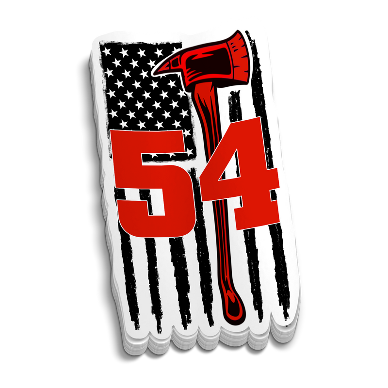 Load image into Gallery viewer, Custom Redline Flag Station Number Sticker
