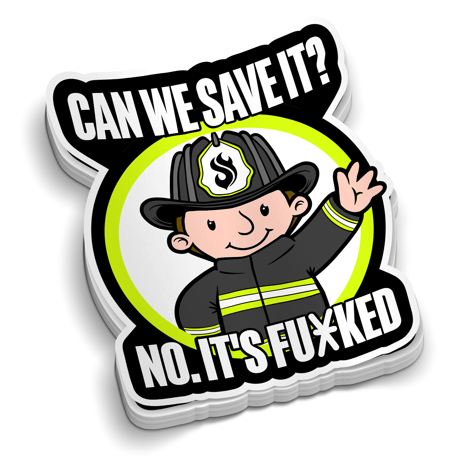 Can We Save It - Firefighter Stickers – FirehouseStore.com