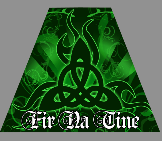 Irish Reflective Tetrahedron Sticker Fir Na Tine