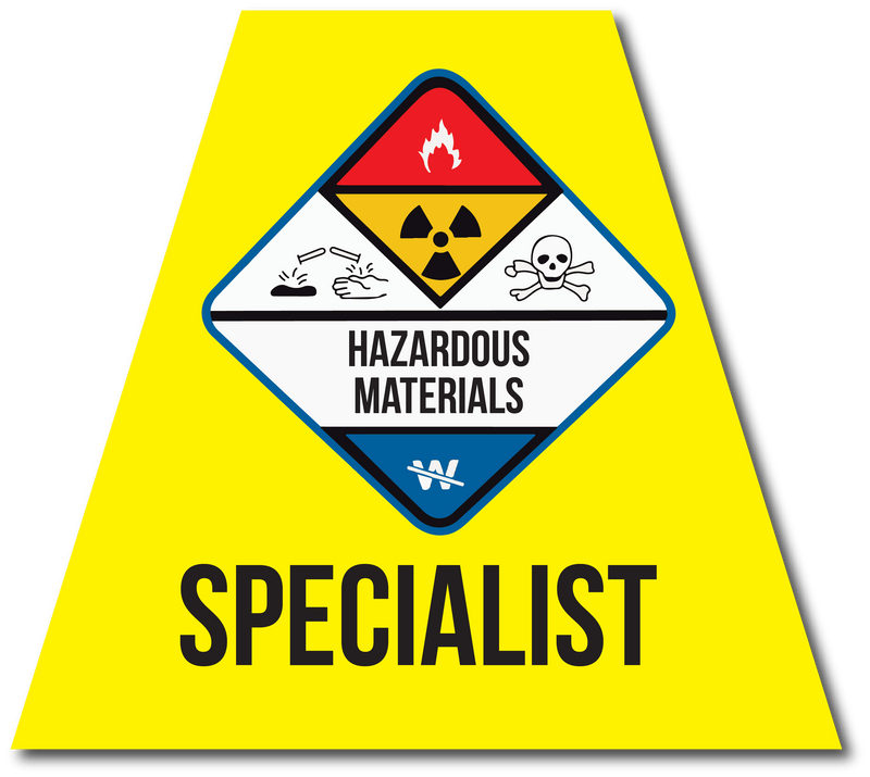 Load image into Gallery viewer, HAZMAT SPECIALIST REFLECTIVE HELMET (TET) TETRAHEDRON
