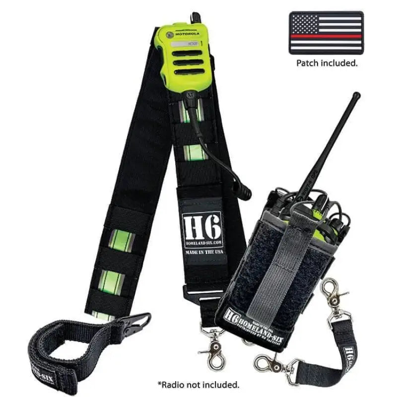 Load image into Gallery viewer, H6 FRONTLINE RADIO STRAP KIT - IDENTIFIRE &amp; REFLECTIVE SILVER
