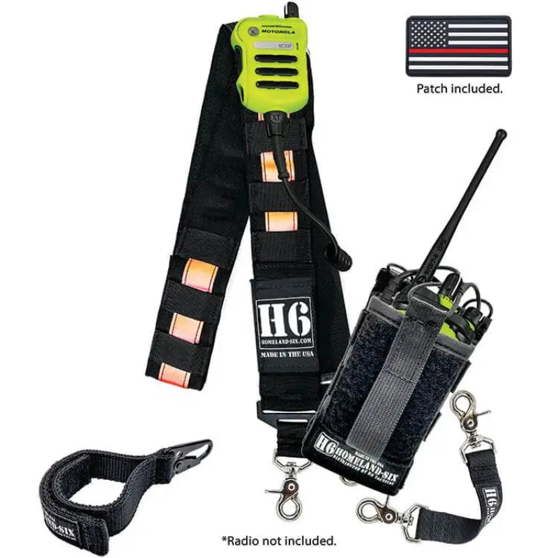 Load image into Gallery viewer, H6 FRONTLINE RADIO STRAP KIT - 3M RED/ORANGE REFLECTIVE
