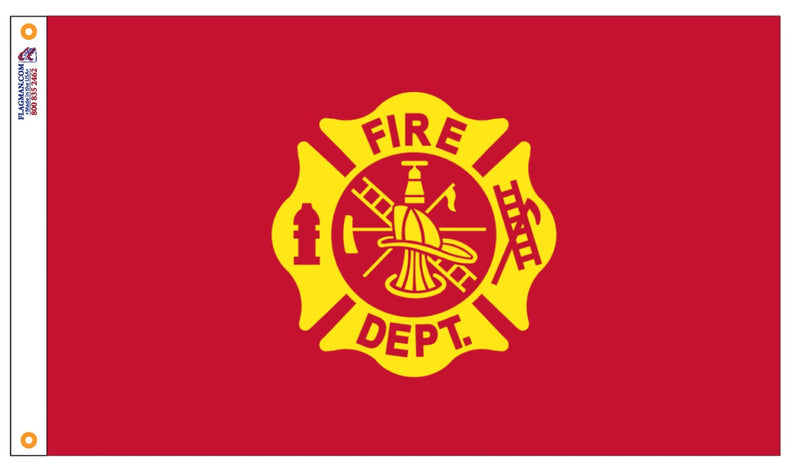 Load image into Gallery viewer, Firefighter Department Seal Flag – Outdoor | Made in USA
